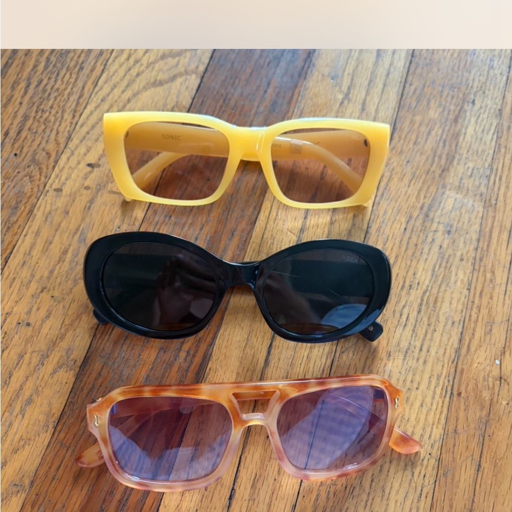 ISEA Sunglasses Set - Yellow, Black, and Brown
